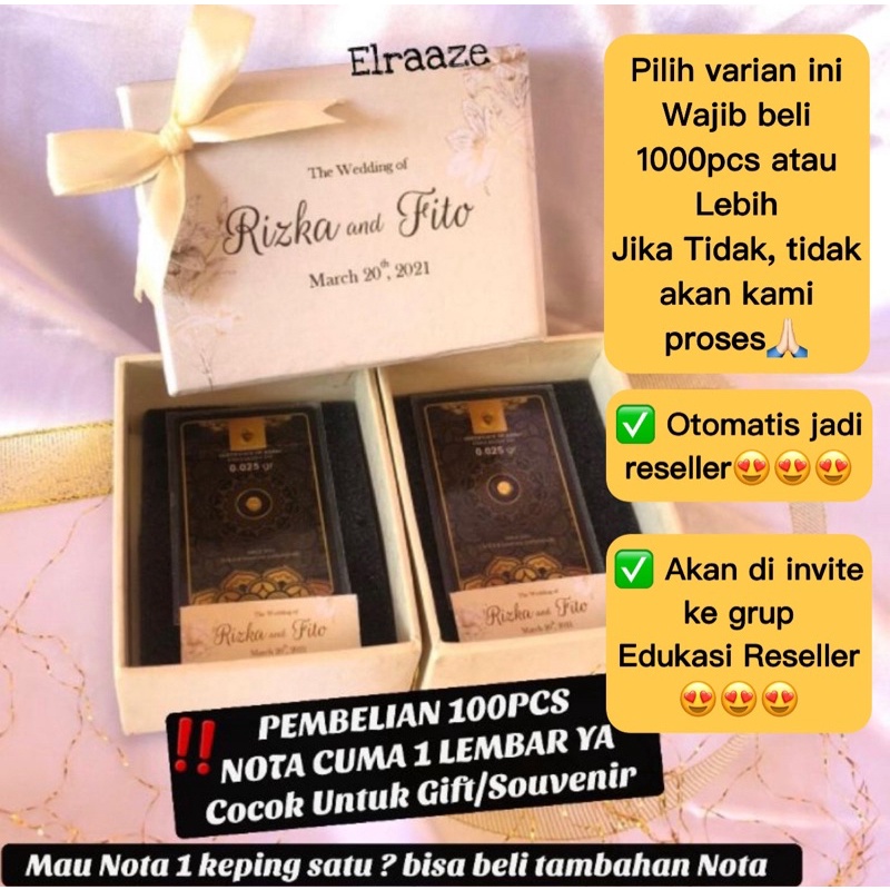 MINIGOLD SOUVENIR dan 0.025 GRAM EMAS MINI 24K MINI GOLD BISA TUKAR ANTAM-0.025gGROSIR MIN1000