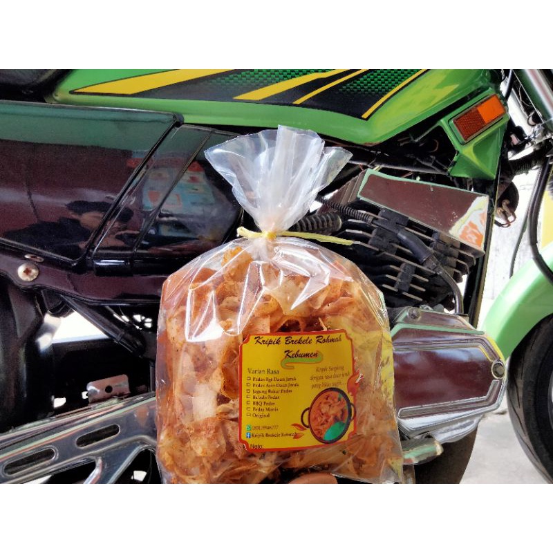 

Kripik Brekele Rohmah, Aroma Daun Jeruk Kemasan 250gr