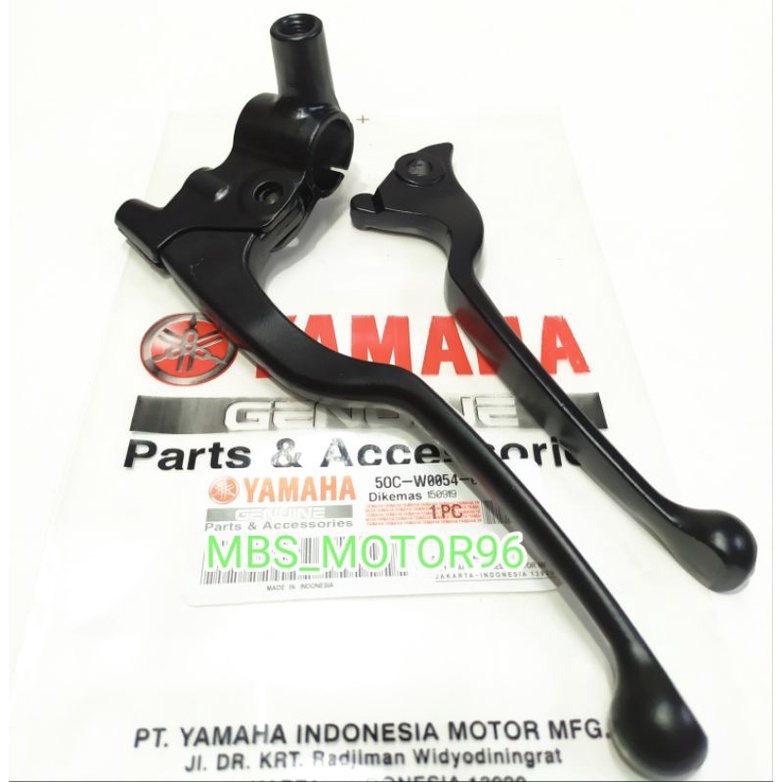 dudukan spion kiri jupiter mx new + handle kopling + handle rem depan jupiter mx new warna hitam harga 1set kualitas ori dijamin