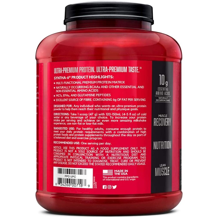 BSN Syntha 6 5lbs 5 Lb Whey Protein BPOM