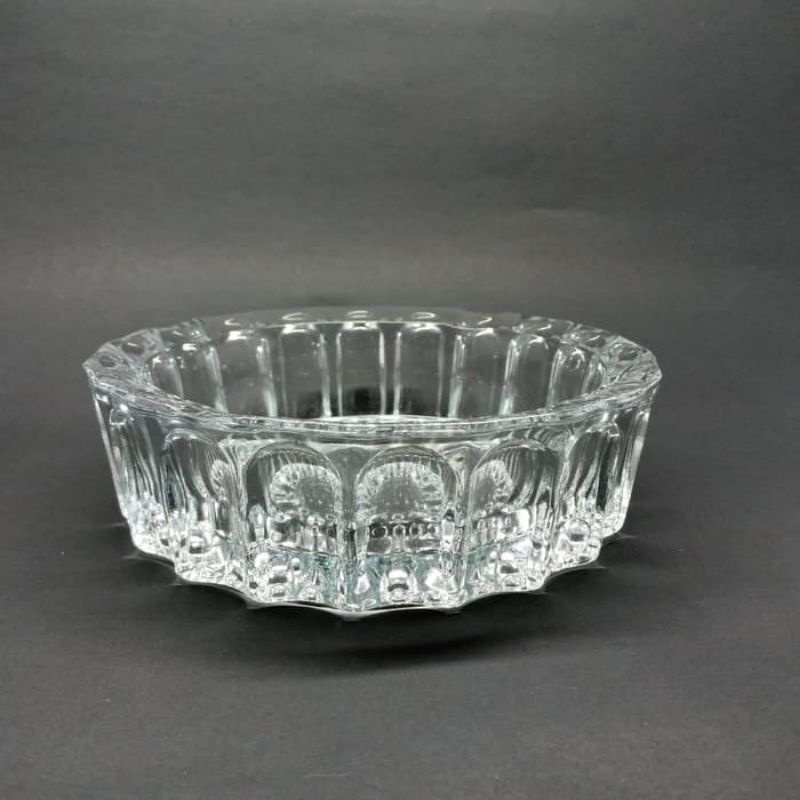 asbak kaca motif mahkota kristal/asbak kaca elegant shine and glow/asbak jumbo/asbak besar