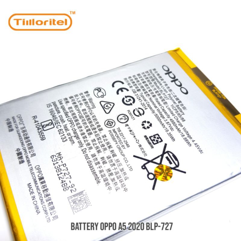 BATTERY OPPO A5 2020 BLP 727