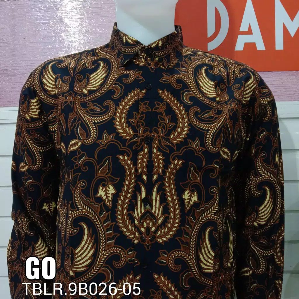 bb DAMOR (CRESSIDA) KEMEJA BATIK LENGAN PANJANG PRIA REGULER Baju Batik Cowok