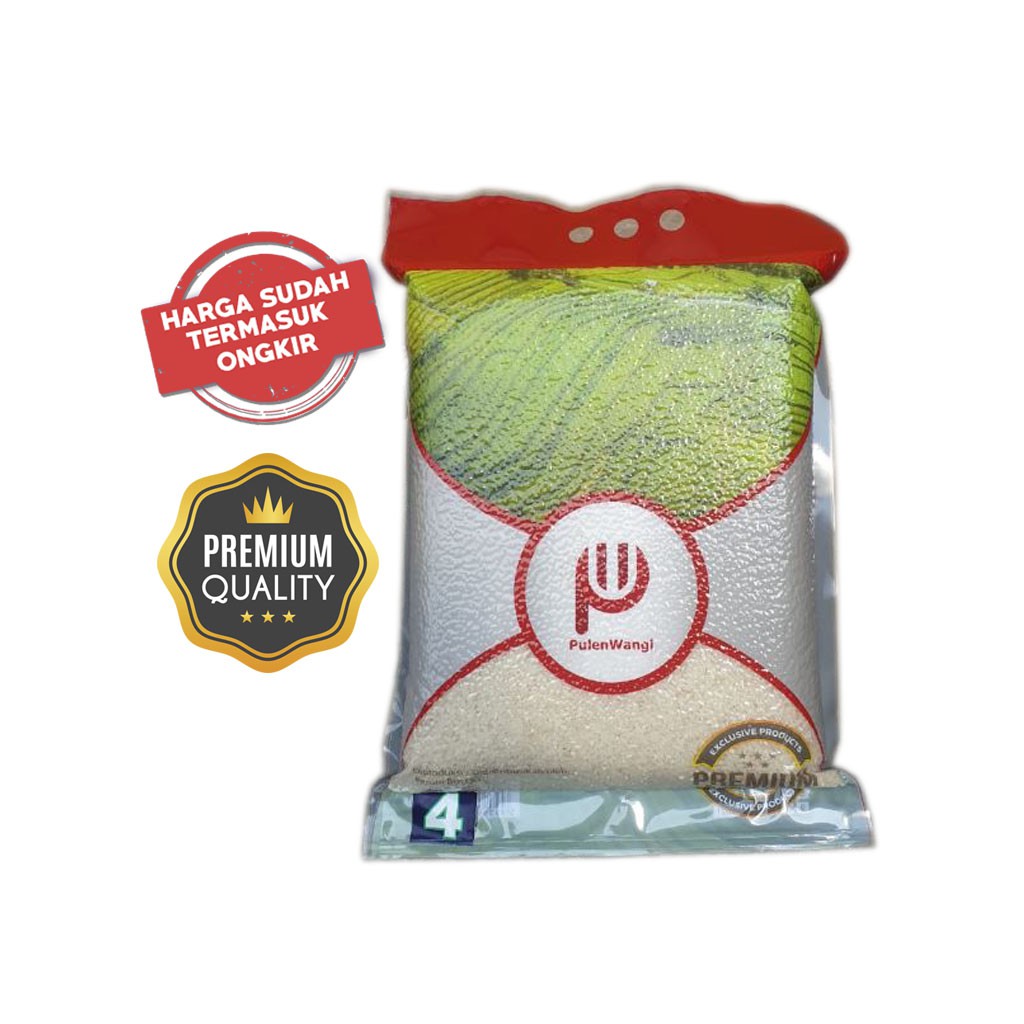 

Beras Premium Pulen Wangi 4 Kg Kemasan Vacum (Harga HET + Ongkir)
