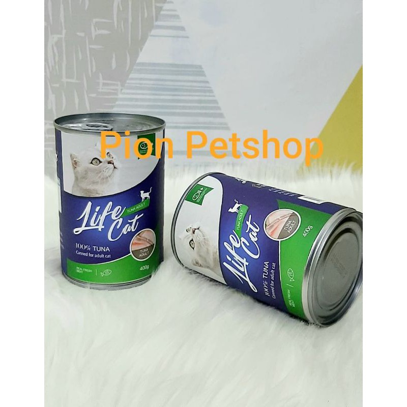 Makanan basah untuk kucing LIFE CAT kemasan KALENG 400 gr