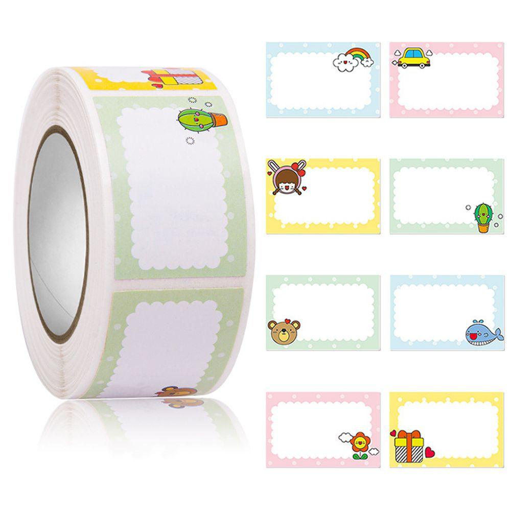 SUYO 350pcs/roll Label Stiker Hewan Sekolah Anak Kids Self Adhesive Sealing Stickers
