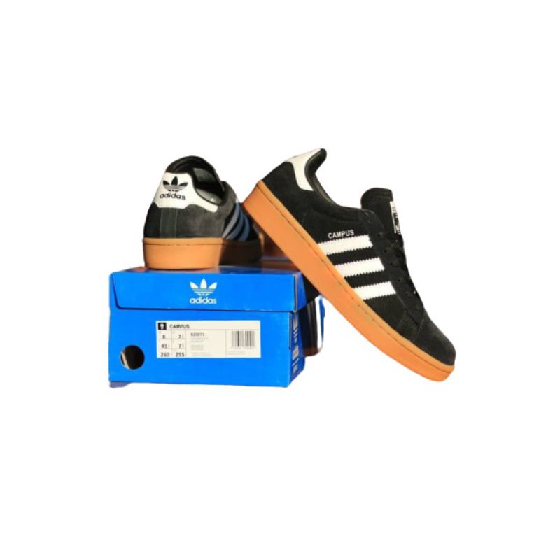 adidas campus black gum