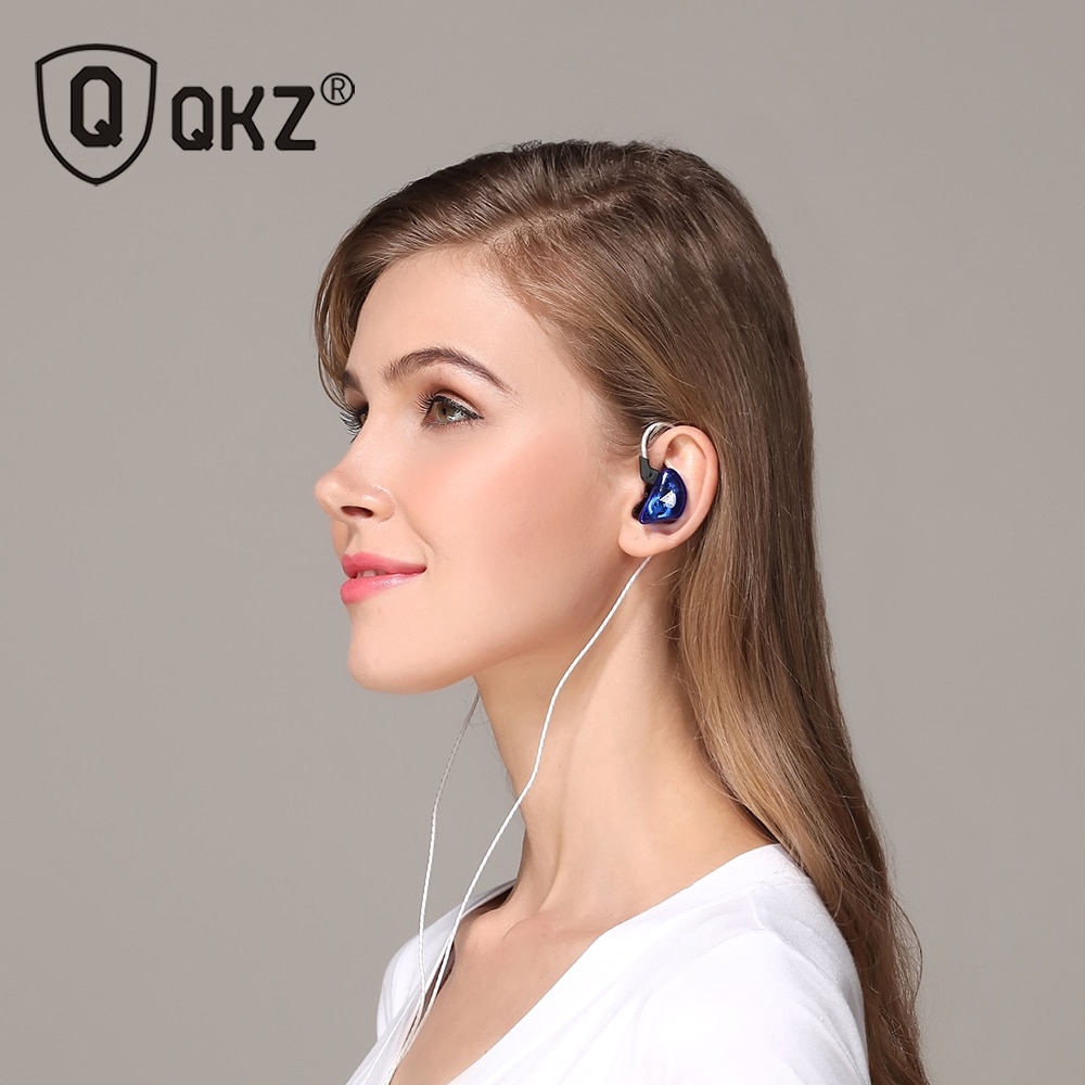 Qkz Ck5 Headset Earphone Earbuds Sport Musik Bass Stereo Jack 3.5mm Dengan Mic Hd Untuk Lari