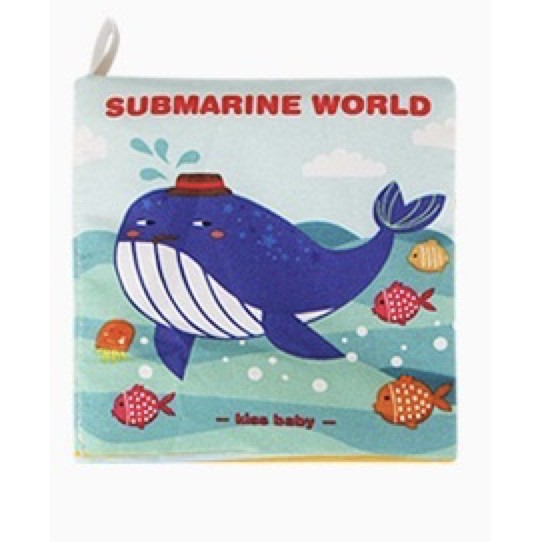 [Rumah MAINAN] Mainan edukasi Buku bayi kain/Baby first book baby birthday gift kado lahiran bayi-SUBMARINE WORLD