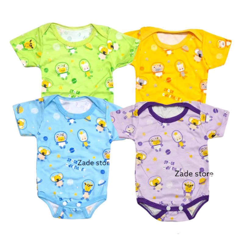 Jumper Bayi newborn SNI 0-3 bulan jumpsuit anak laki-laki perempuan kaos anak romper baju kodok bayi baju bayi baru lahir kancing atasan bayi motif