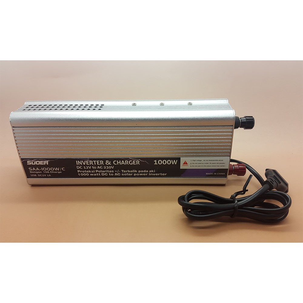 SUOER 2 in 1 ( Inverter + Charger ) 1000 watt Typer SAA-1000W/C