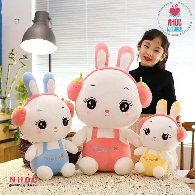 Boneka Kelinci Walkman Telinga Panjang Boneka Rabbit Bunny Tinggi 50cm Berlabel SNI