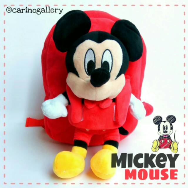 Tas Ransel Anak - Import 
karakter Boneka Mickey mouse