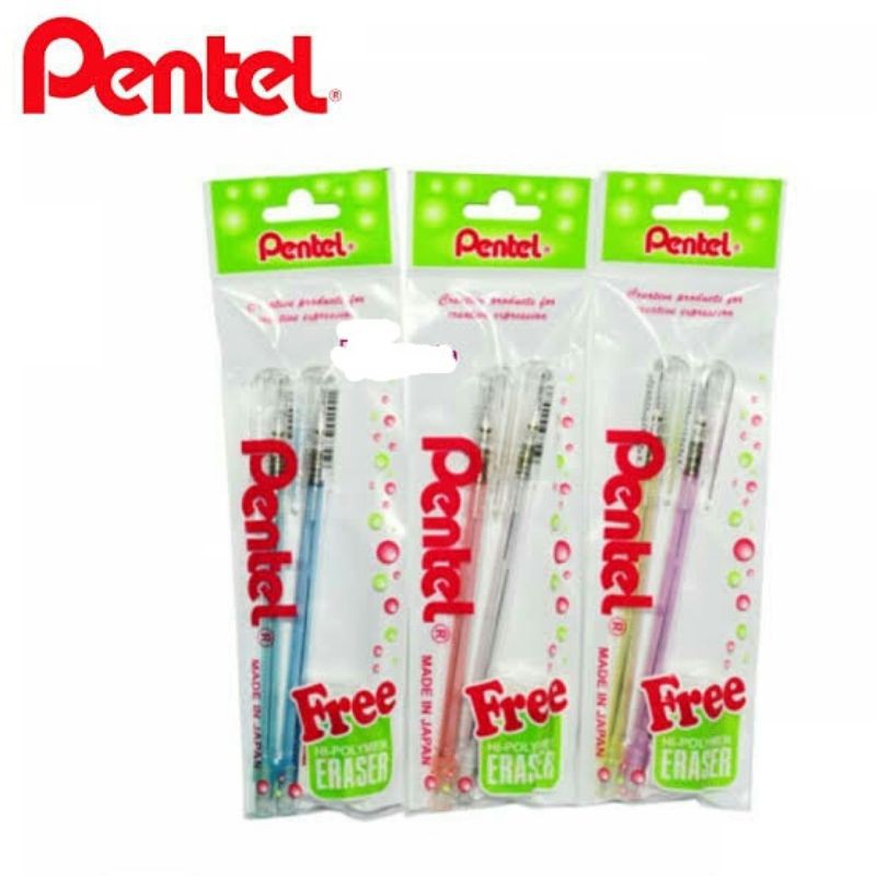 

paket pensil mekanik Pentel caplet original