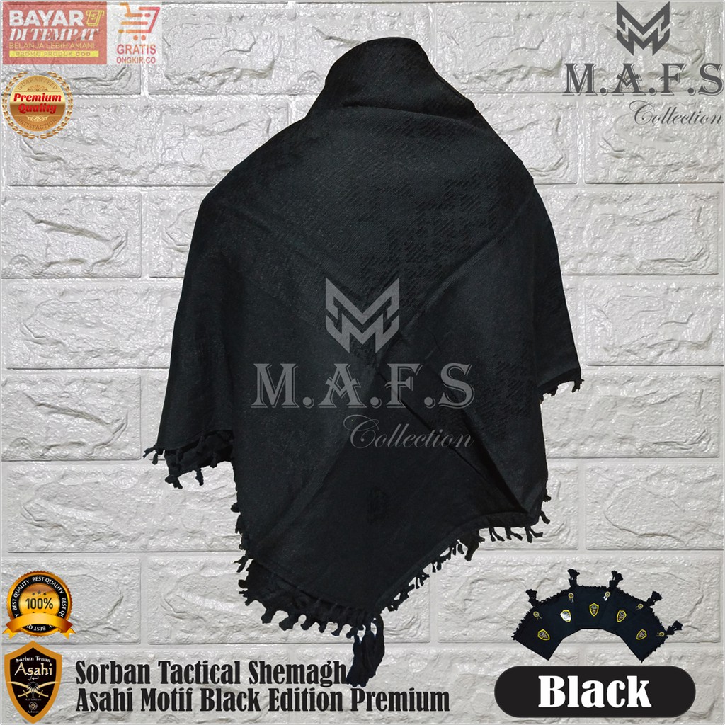 SORBAN TACTICAL SORBAN SHEMAGH ASAHI BLACK EDITION