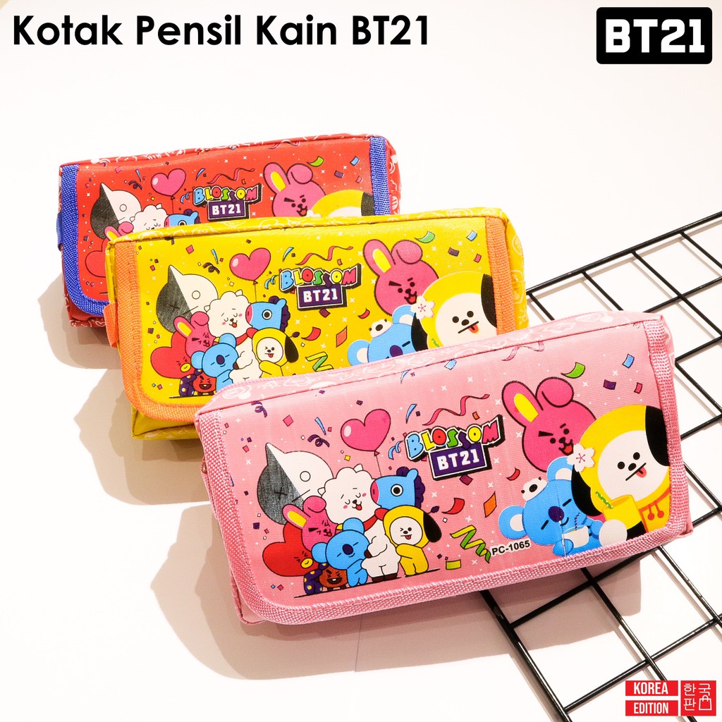 

Kotak Pensil BT21 Cooky Tata Chimmy Koya Shooky RJ Mang Tempat Pensil KPOP Alat Tulis KPOP