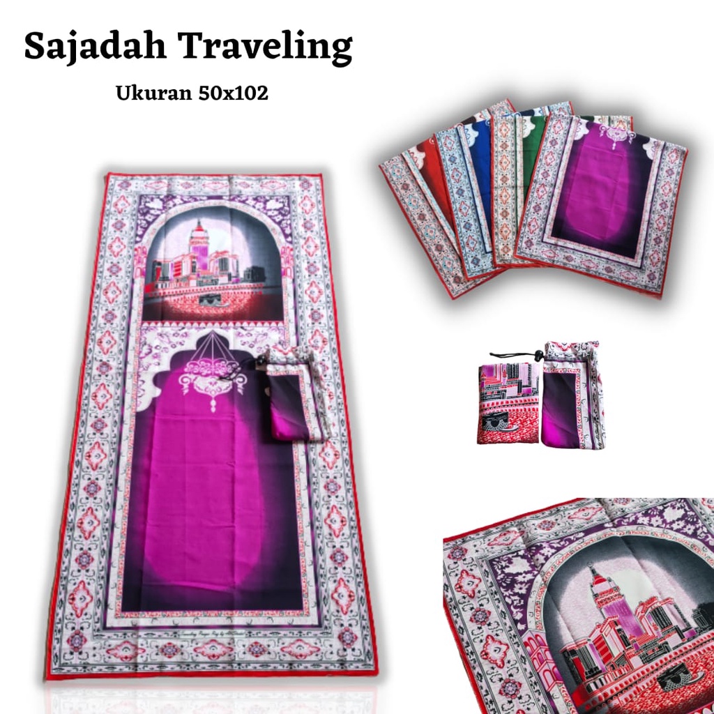 Sejadah / Sajadah Travelling Sejadah Travelling Sajadah Travel Saku Lipat Anti Air Motif Modern Sajadah Traveling Pouch Terbaru Terlaris dan Murah