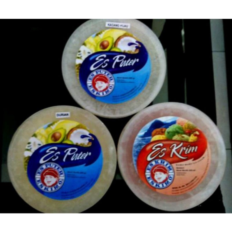 Es Puter & Ice Cream ESKIMO 500 ml khusus kurir Instant di Surabaya