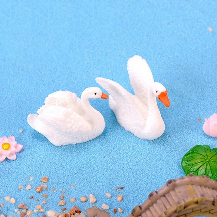 Miniatures - Terrariums - Fairy Garden - Animal_Beauty Swan