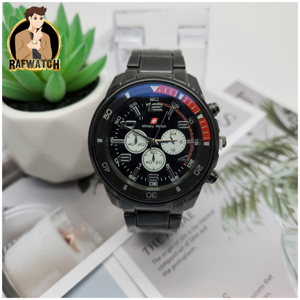 COD ✅Jam Tangan Pria Rantai Sport Fashion Sporty Casual Strap Stainless Steel Murah Grosir SAS101