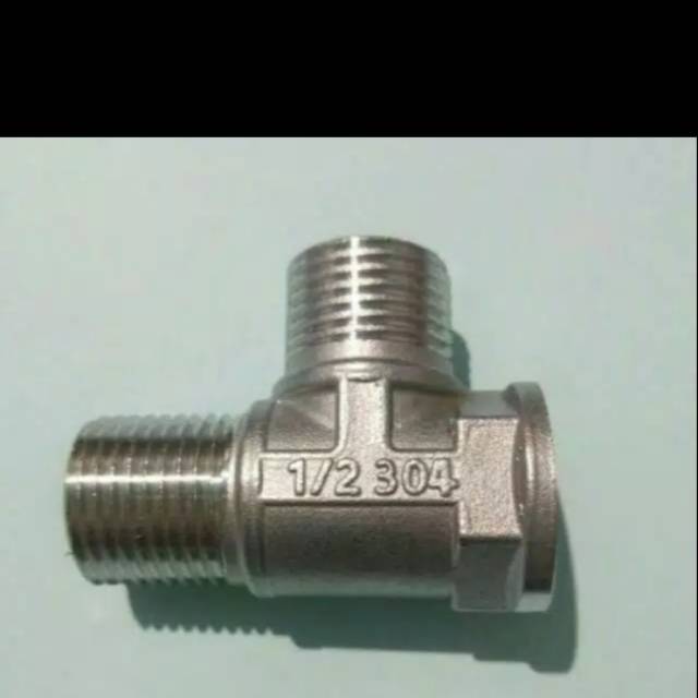 Nepel Sambungan pipa Tee Shower T Shower air panas dingin stainless