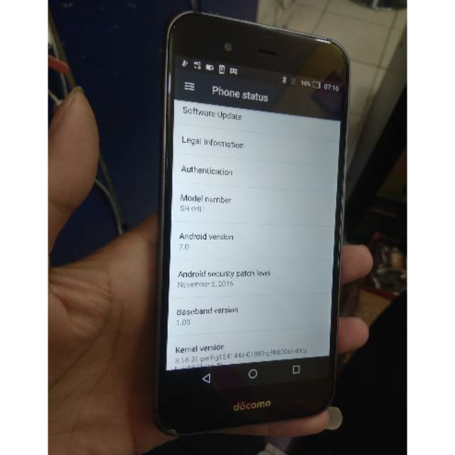 Sharp SH04H no minus