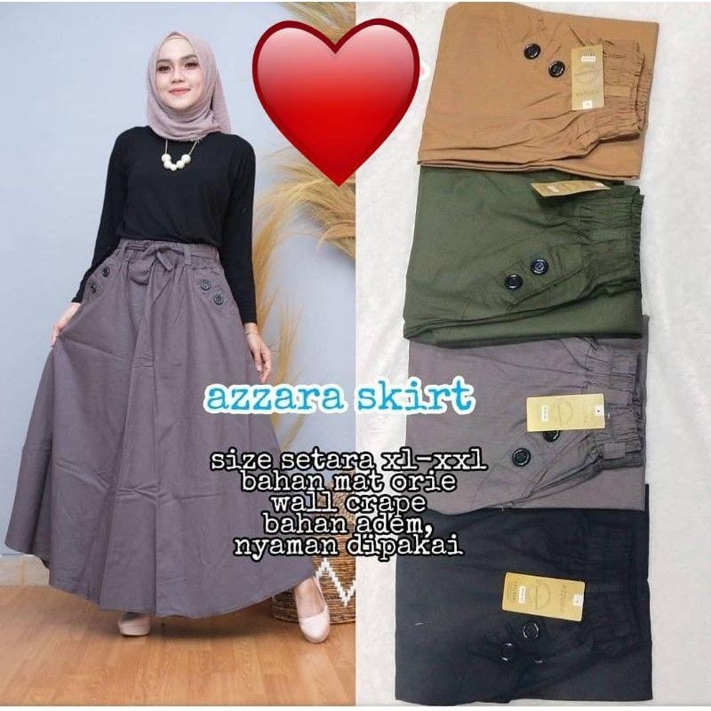 Rok Panjang Bahan Katun Cigaret Tebal 02