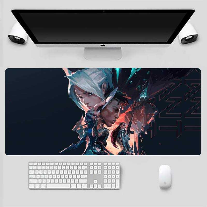 Mouse pad Valorant gaming Mouse pad ukuran Besar Gaming Mouse Mousepad Mousepad Gaming Panjang Valorant Gaming Mouse pad  Mousepad Gaming Besar Desk Mat Motif VALORANT 300 x 800 mm