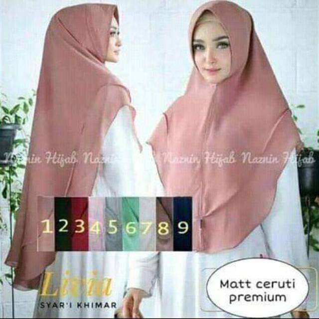 Khimar Hijab Jilbab Instan/Syari Livia Ceruty