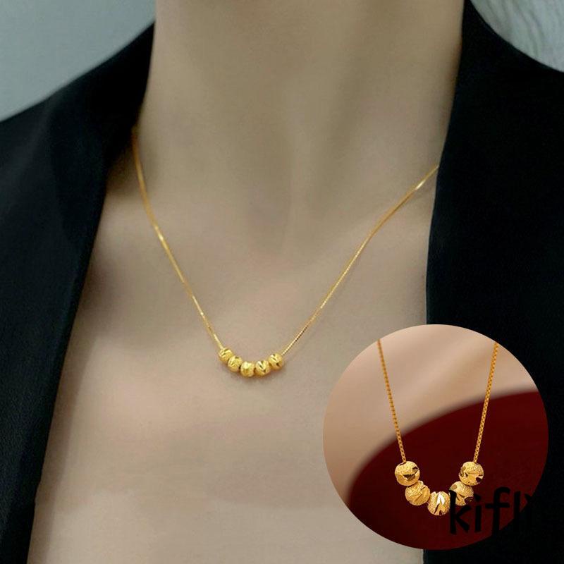 Kalung Liontin Bahan Titanium Steel Untuk Wanita