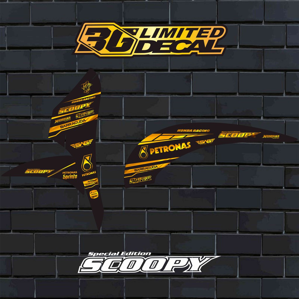 Striping SCOOPY KARBU Motif Petronas Spesial