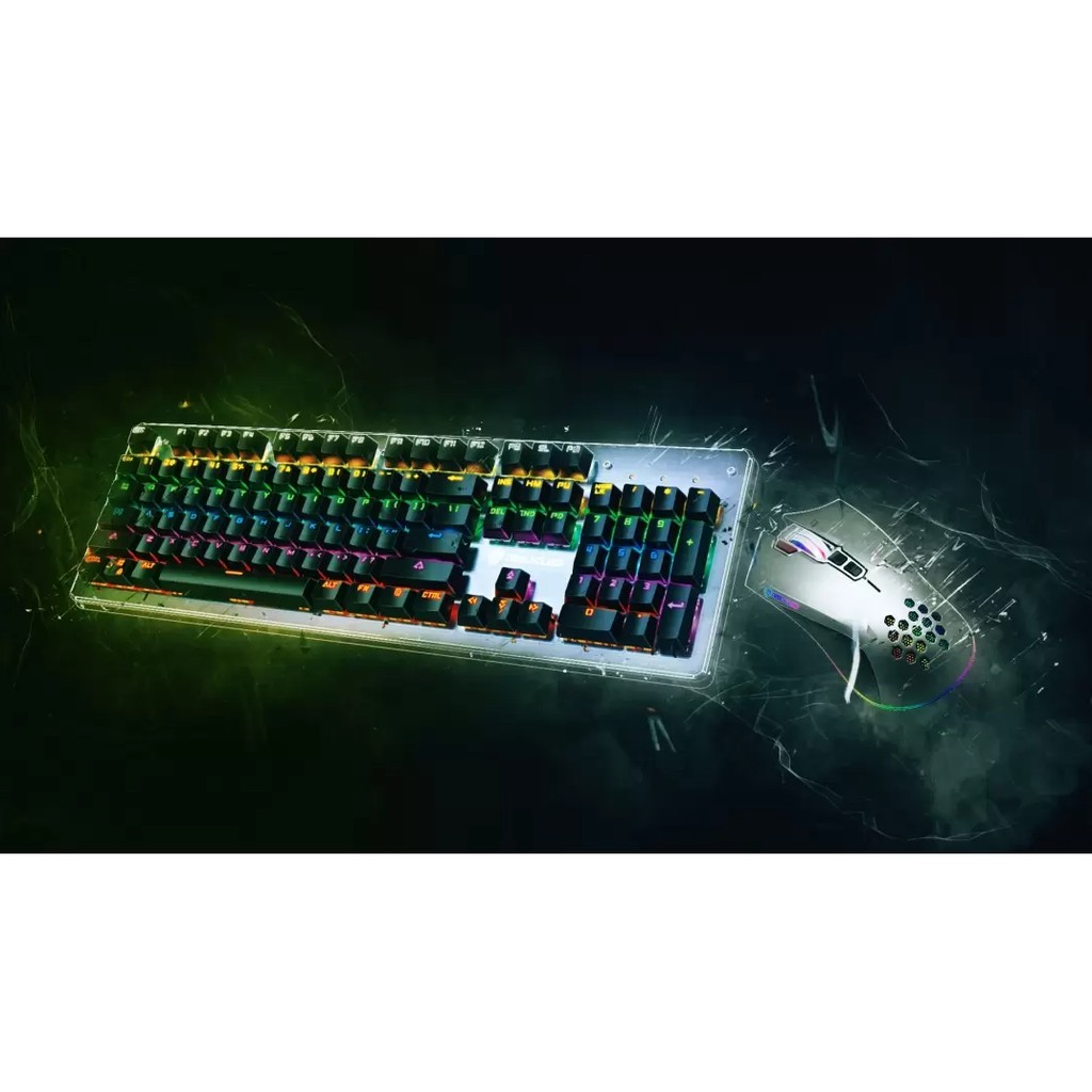 Keyboard Mouse gaming rexus mechanical Warfaction VR5 Combo mouse pad