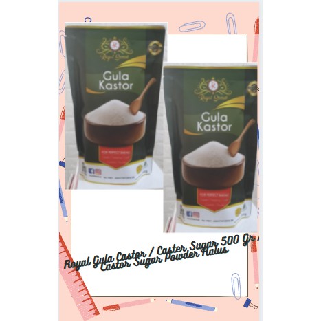 

Royal Gula Castor / Caster Sugar 500 Gr / Castor Sugar Powder Halus