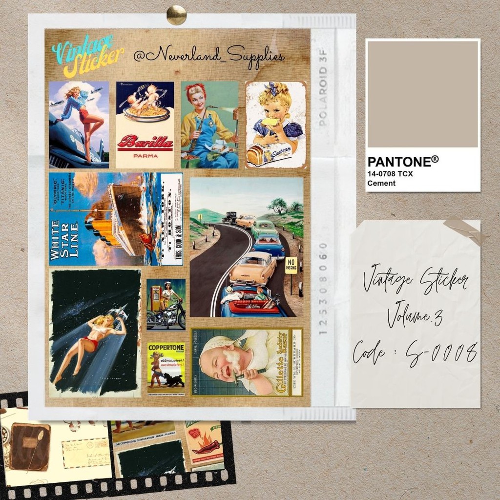 

Neverland Supplies Vintage Sticker Volume.3