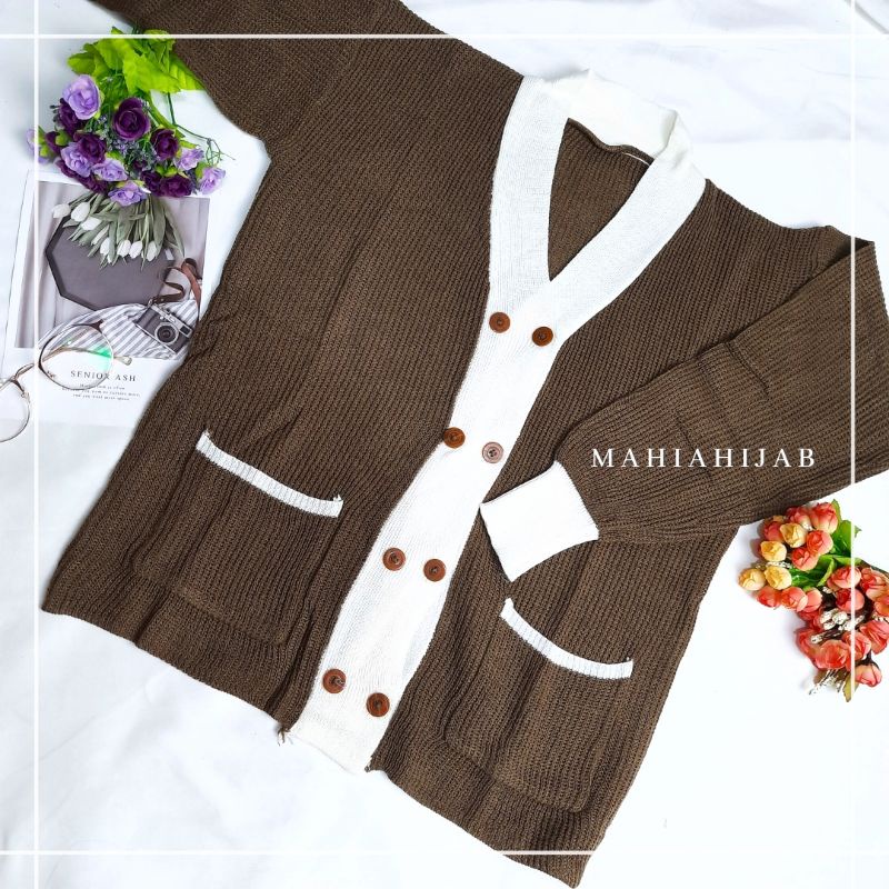 Bitna Cardi Rajut Premium/ Atasan wanita/Outfit rajut murah/Cardigan Korea