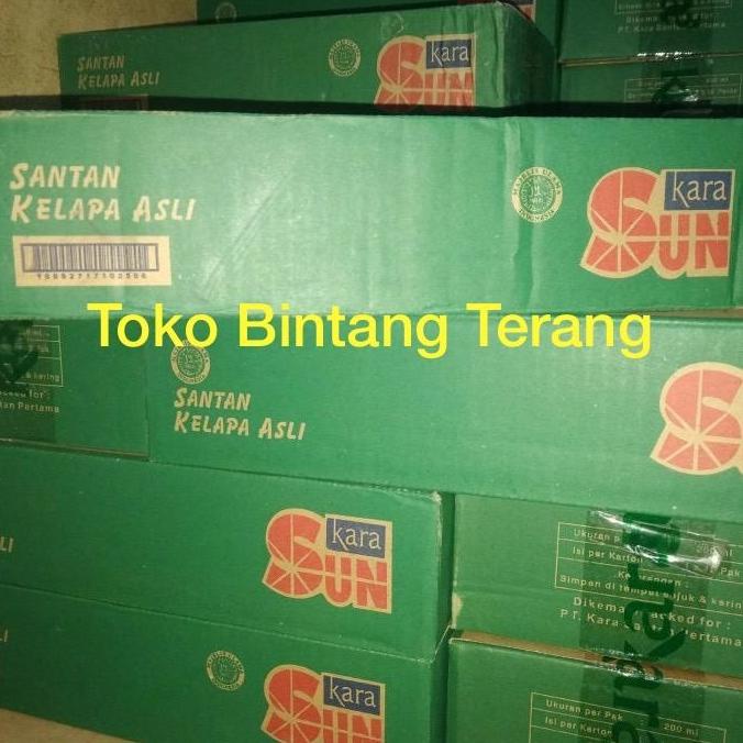 

Santan Kelapa Sun Kara 200 ml x 12 pcs 1 Dus Karton isi 12 Kotak Pack