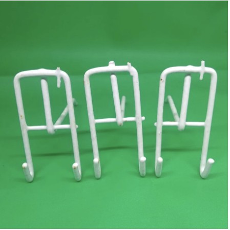 Cantolan Ram Kawat Putih 10cm Harga/12pc - Gantungan Aksesoris Hook Ram