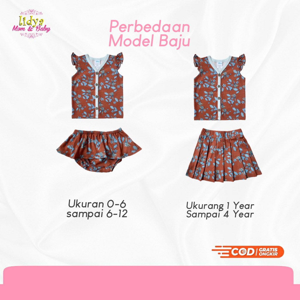 BOHOPANNA - RUFFLE TOP DISNEY - BAJU ANAK - ATASAN ANAK - PAKAIAN ANAK