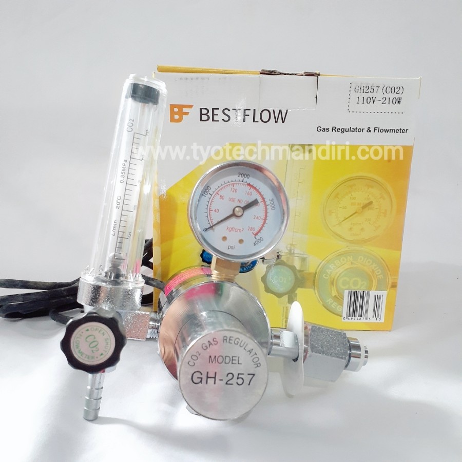 Regulator CO2 With Heater 110V Best flow