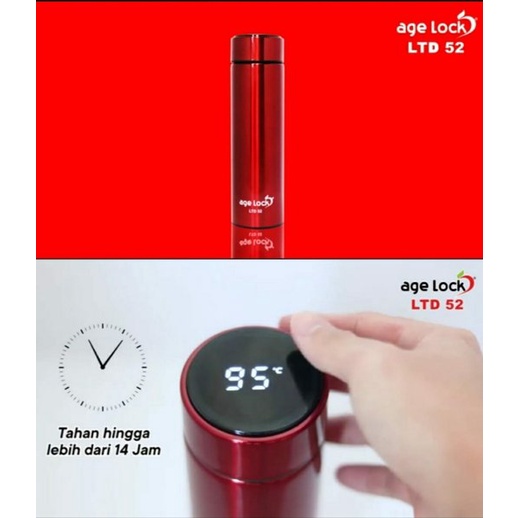 AGE LOCK Botol Termos LED Digital Display Suhu LTD 52