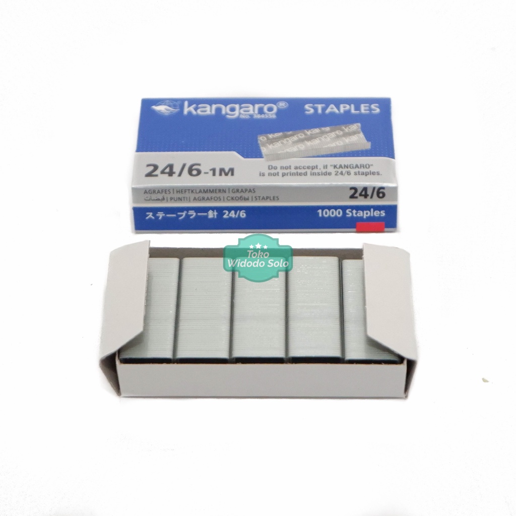 

Isi Stapler Besar Kangaro No 3 24/6 Staples Refill Stapler - 1 Box Kecil