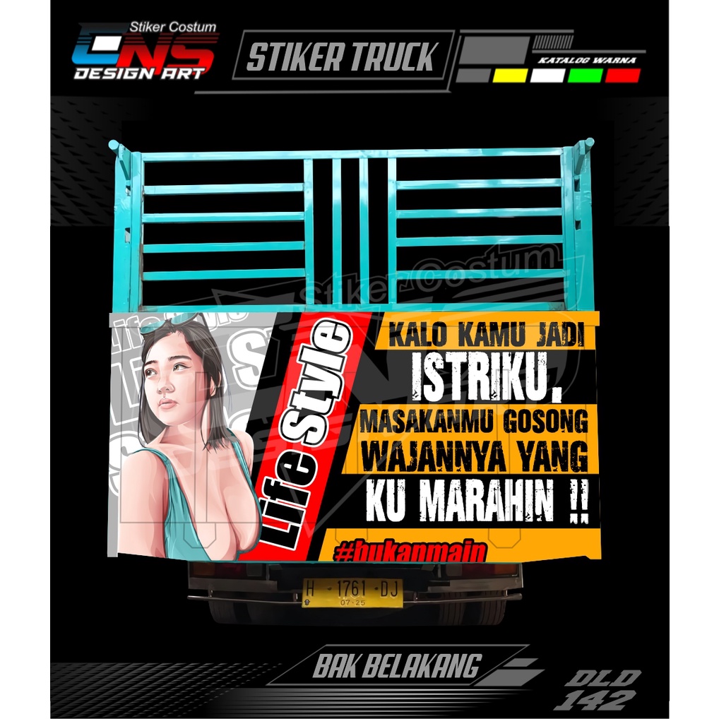 Jual Stiker Pintu Bak Belakang Truk Sticker Bak Truk Canter Dump Ragasa