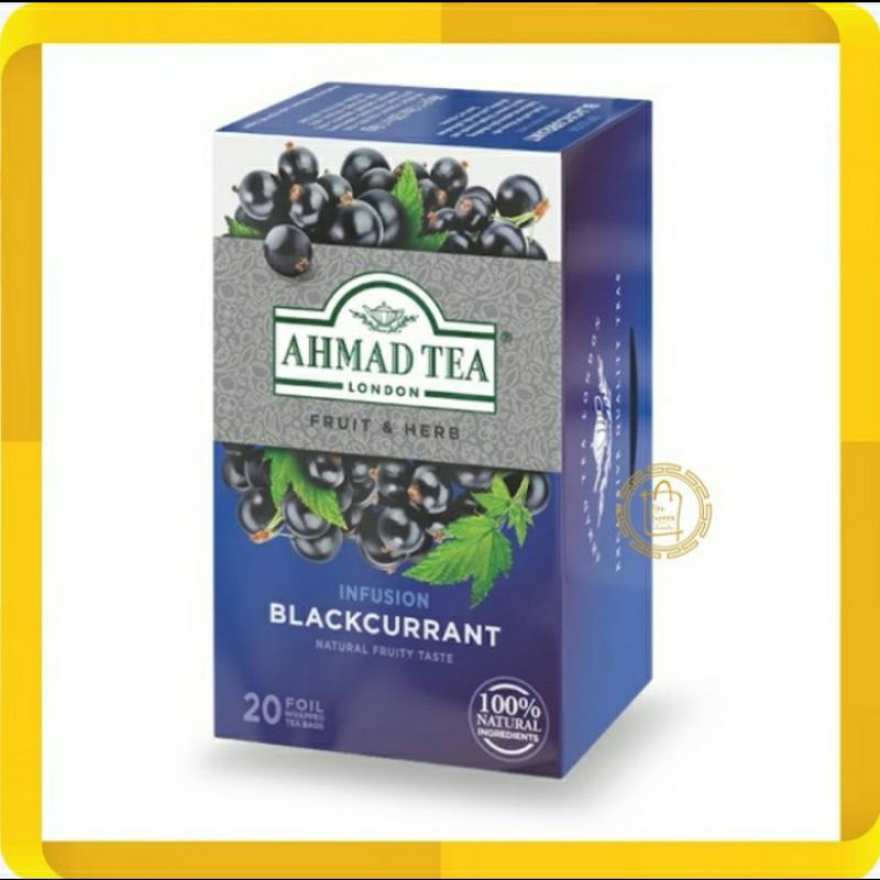 

Ahmad Tea Fruit & Herb Blackcurrant Infusion 20 Foil Bags