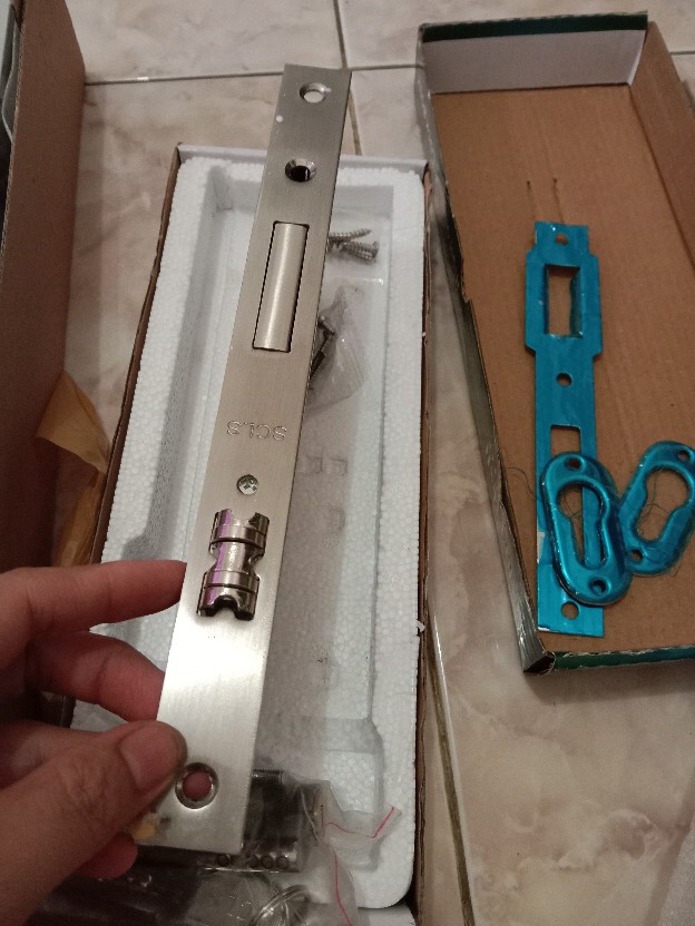 Promo Paket Handle Pintu Rumah 60 Cm Dan Body Kunci Gagang Tarikan Pintu Minimalis