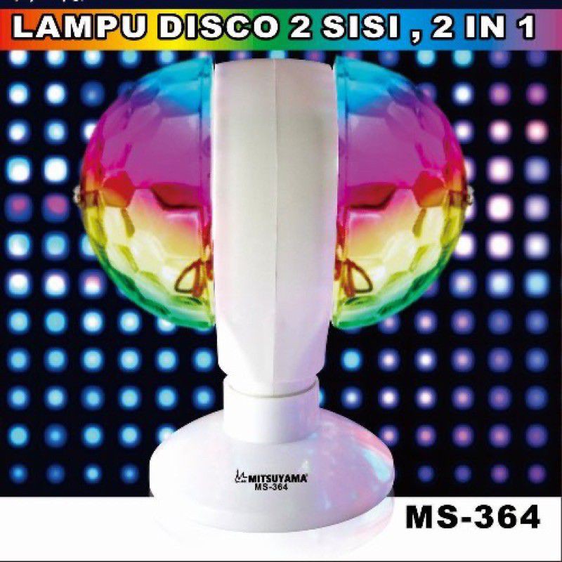 Lampu Disco Putar 2 Sisi 2 in 1 Mitsuyama Ms-364 // LAMPU DISCO MS-364 - BISA BAYAR DI TEMPAT (COD)