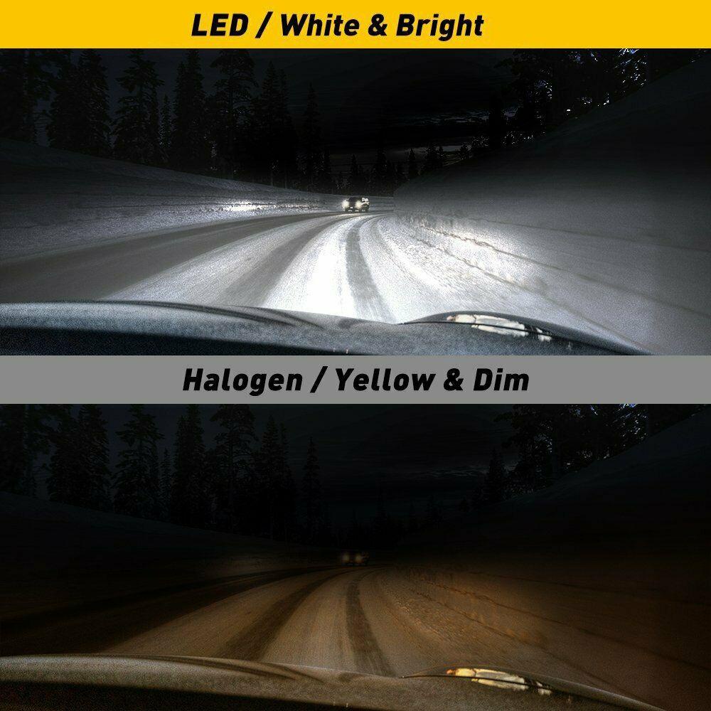 Nanas 2Pcs Lampu Kabut Mobil 2 Pcs LED Super Terang Hi/Low Kit Beam DRL