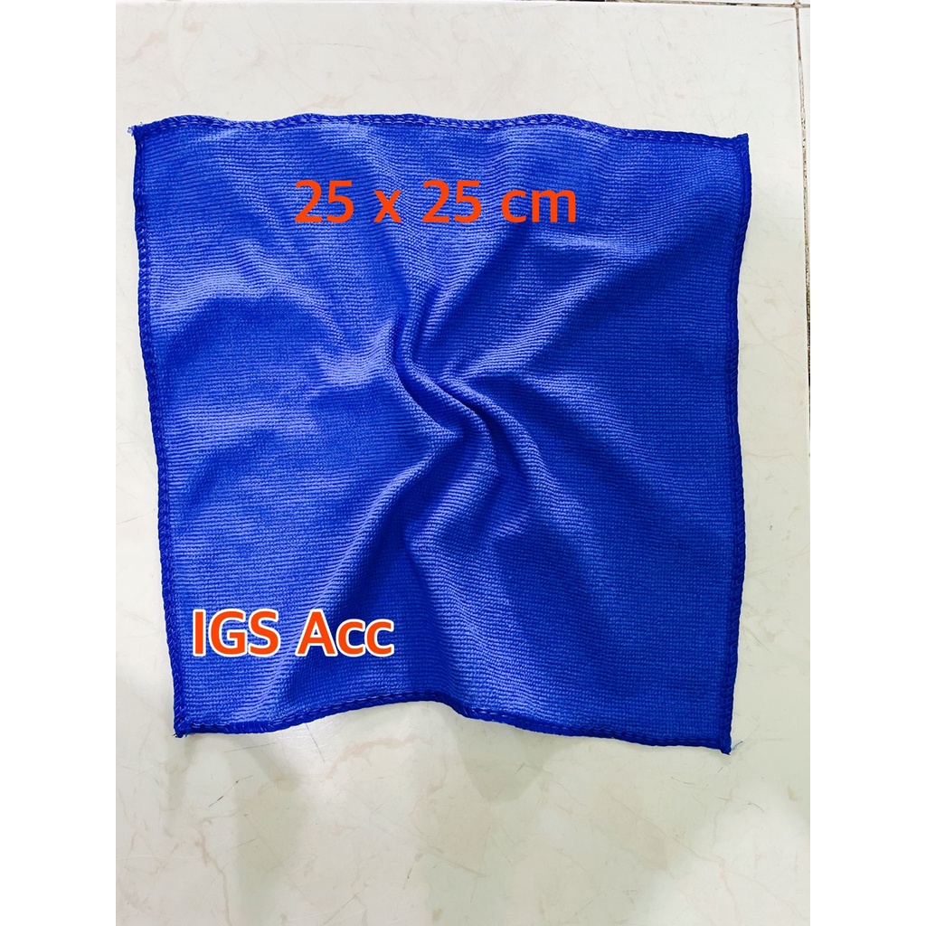 Kain Lap Microfiber 25X25cm Kain Lap Mobil Motor Serbaguna 2 Sisi Bisa Untuk Lap Kaca, Lap Sofa, Lap Meja, Lap Kursi Dll