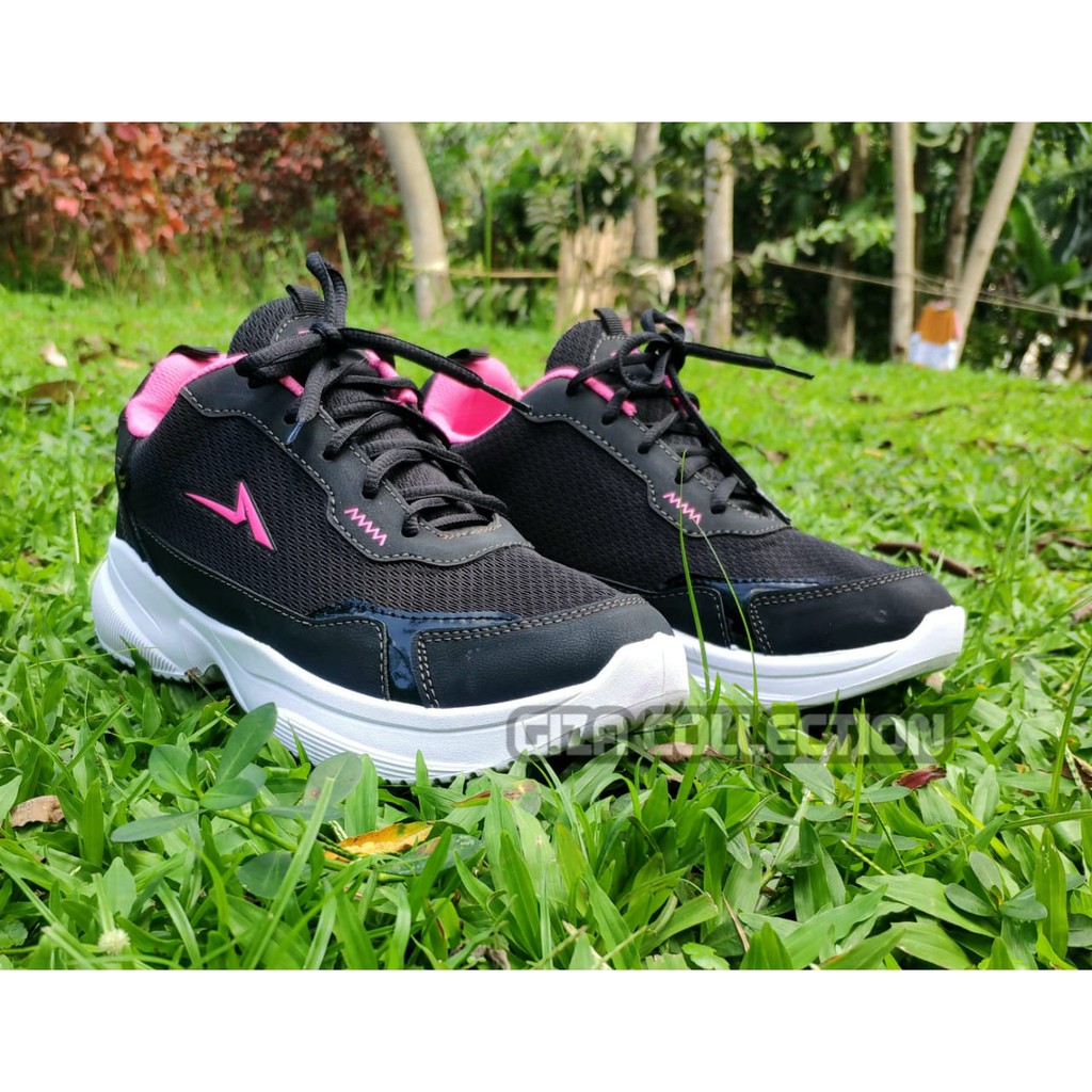 SNEAKERS WANITA OLAHRAGA ORIGINAL ANDO HITAM PINK