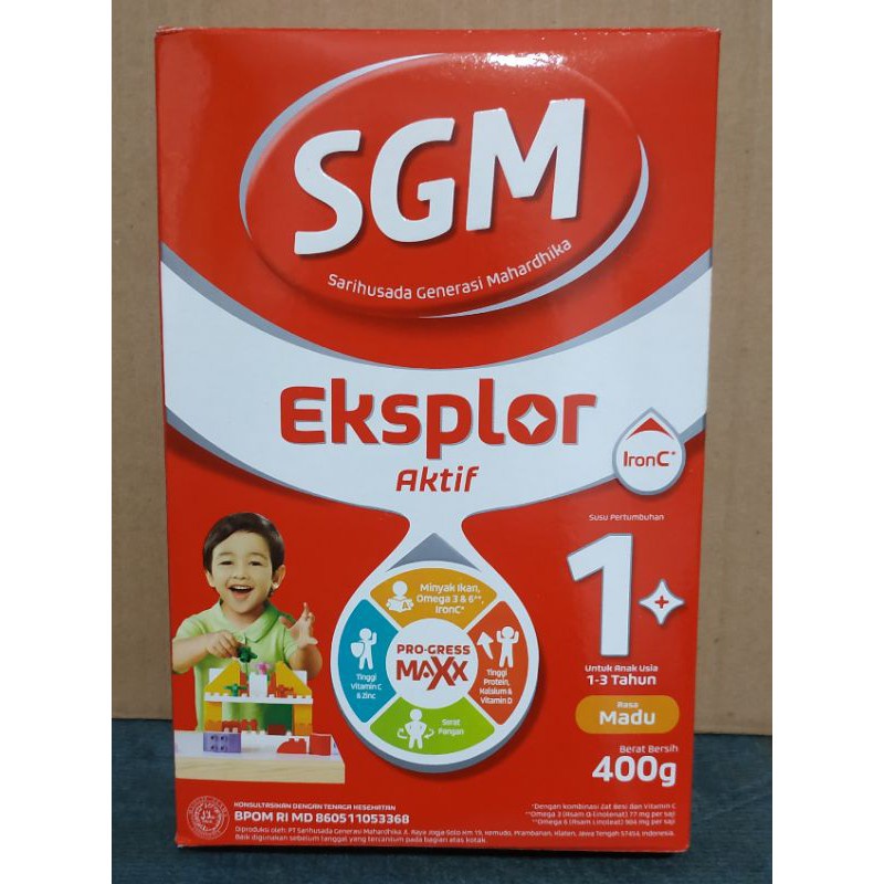 

Sgm Eksplor 1+ Pro-Gressmaxx Madu Susu Pertumbuhan 1-3 Tahun 400G