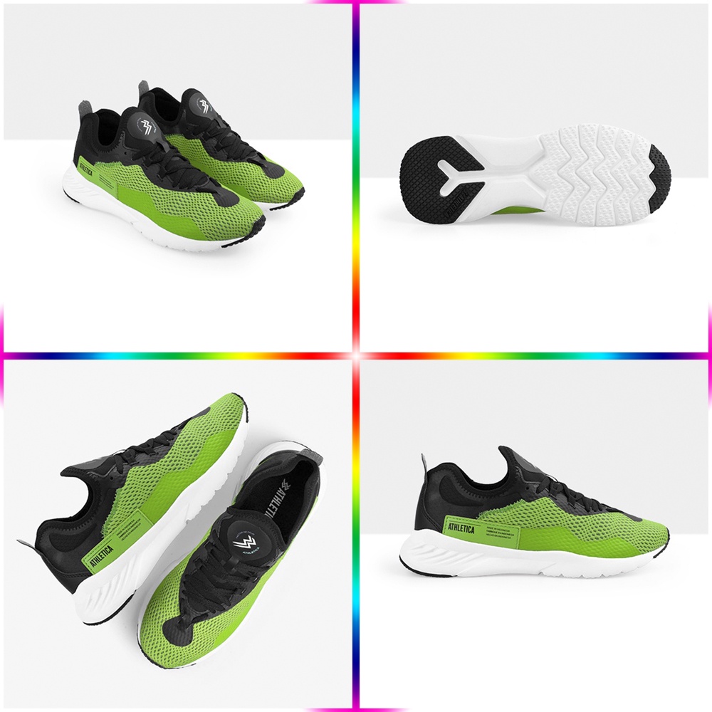 Sepatu Athletica Geoff Max  Factor N2Four Black Navy Green White Sepatu Running Olahraga Parampa gmx